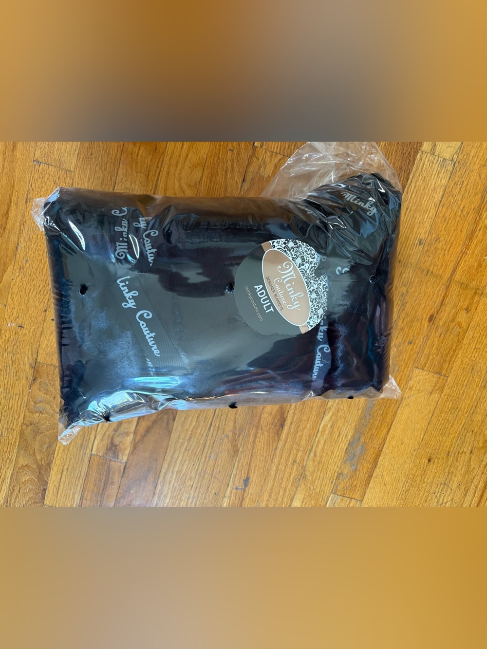 Minky Couture Adult Black Luxury blanket